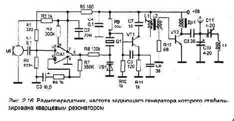 Радиопередатчик средней мощности с повышенной стабильностью частоты